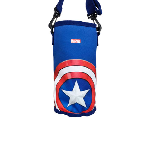 마블 캡틴아메리카 아동 캐릭터 물통 가방 크로스 유아 물병 주머니