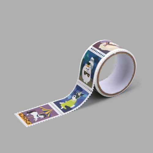 다용도 데코 디자인 종이 마스킹 테이프 stamp - 11 Wonderland  
