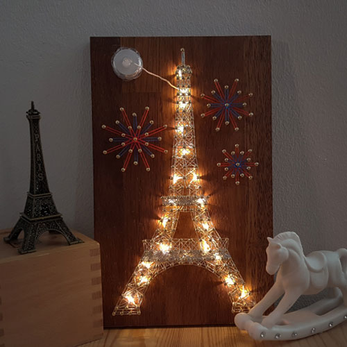 에펠탑 스트링 아트(우드/LED) 취미생활 미술 만들기 재료 DIY 패키지
