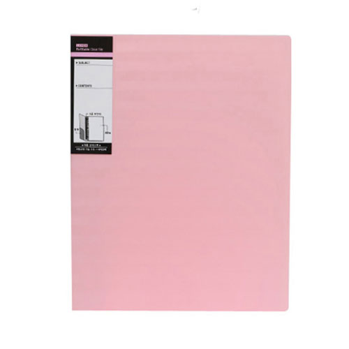 루멘 스트라이프 학생 프린트 보관 화일 사무용 바인더 화일 20P (핑크)