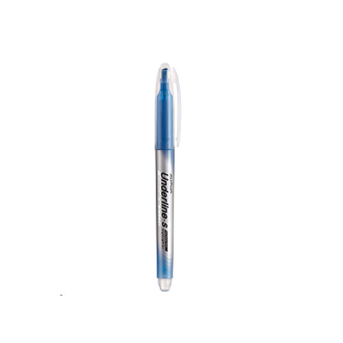사각닙 언더라인 에스 펜 형광펜 파랑색 4mm (6개입)