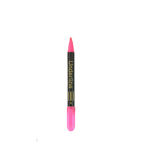 사각닙 언더라인 펜 형광펜 핑크색 4mm(6개입)